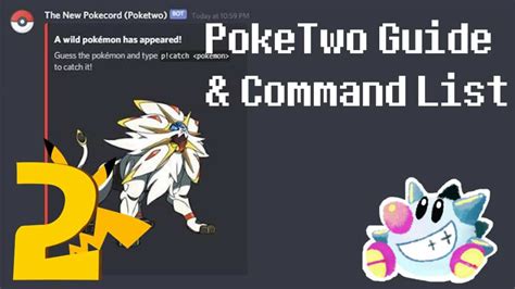 pokétwo pokemon list|PokeTwo commands list and guide .
